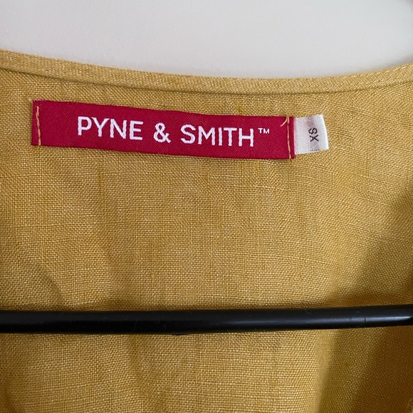 Pyne & Smith Wrap Dress in Butter Yellow - Picture 2 of 2